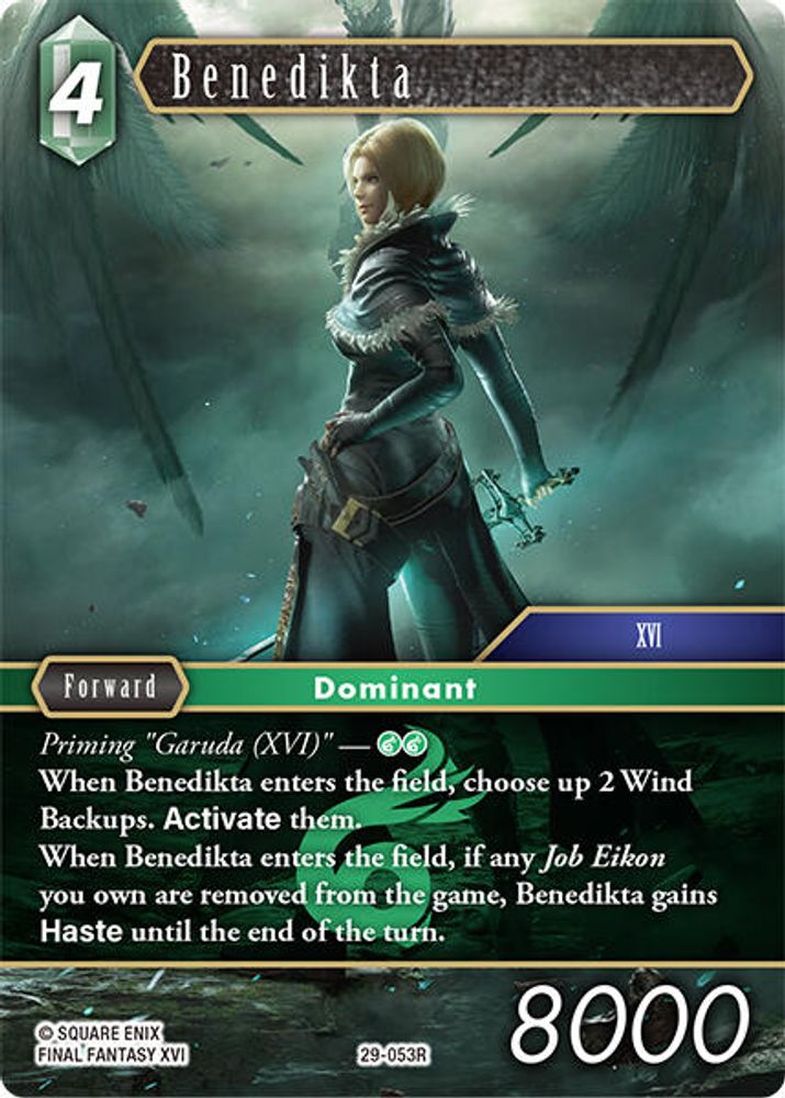Benedikta, Standard, front