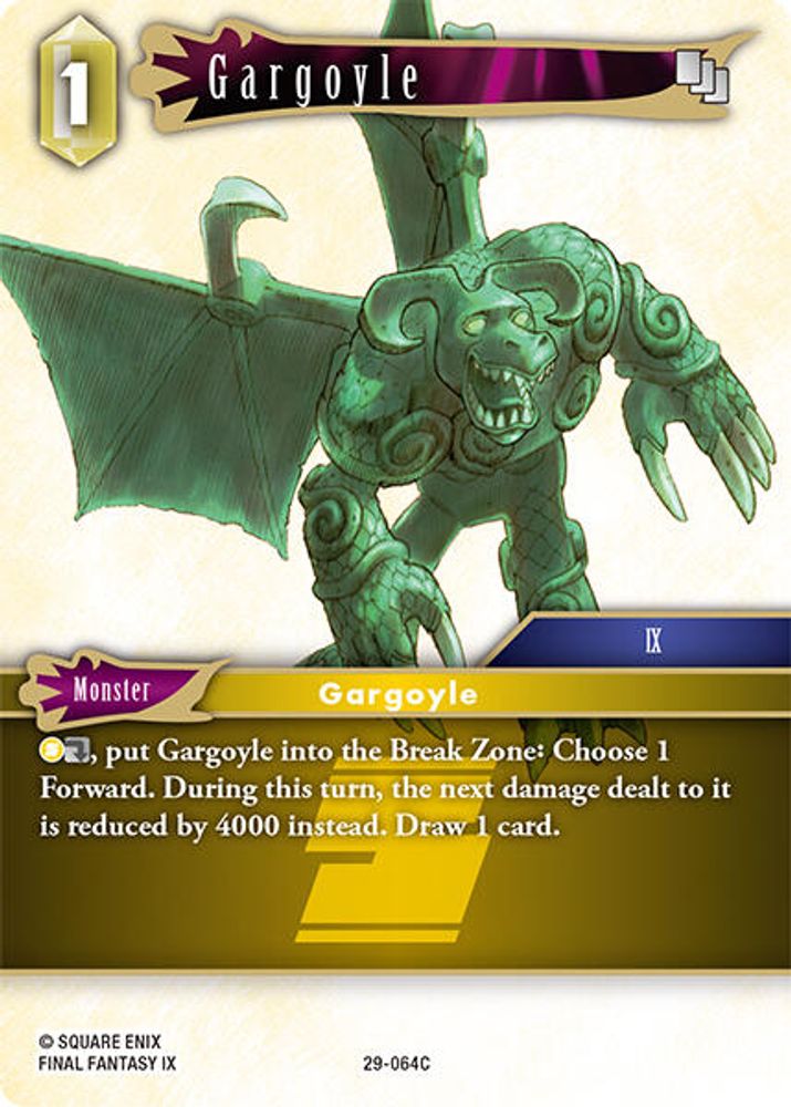 Gargoyle, Standard, front