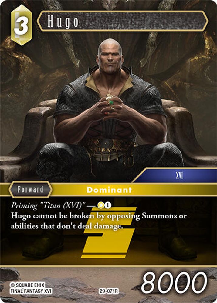 Hugo, Standard, front