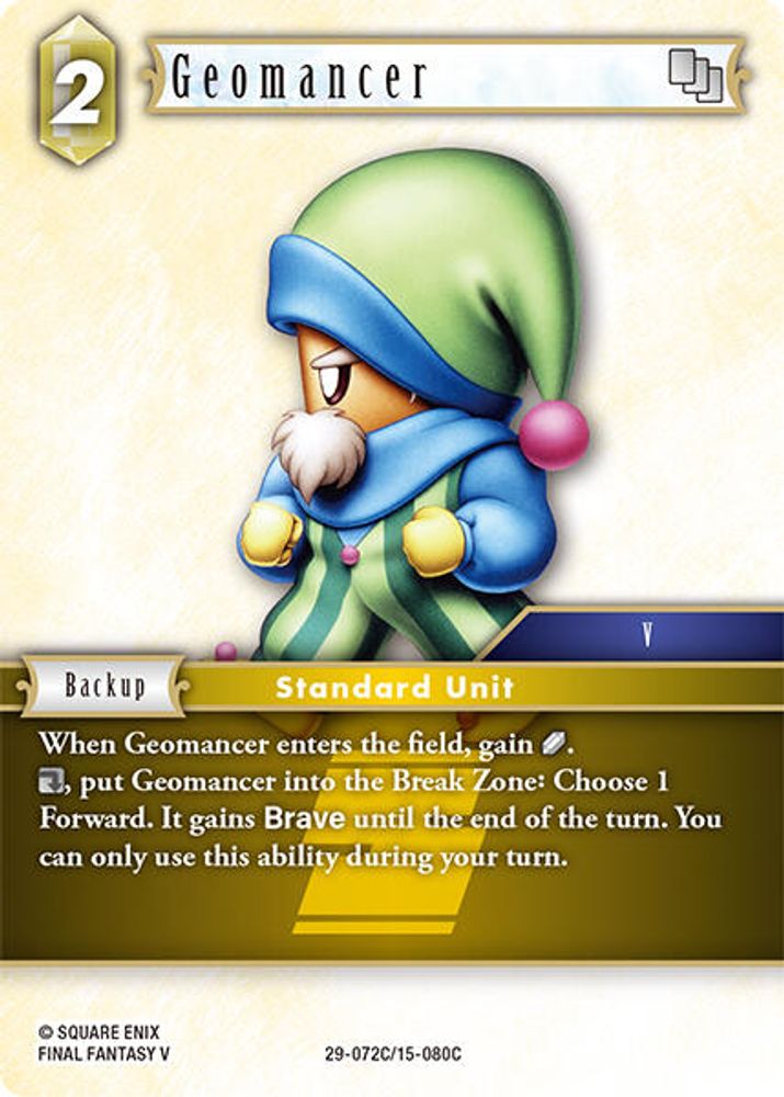 Geomancer, Standard, front