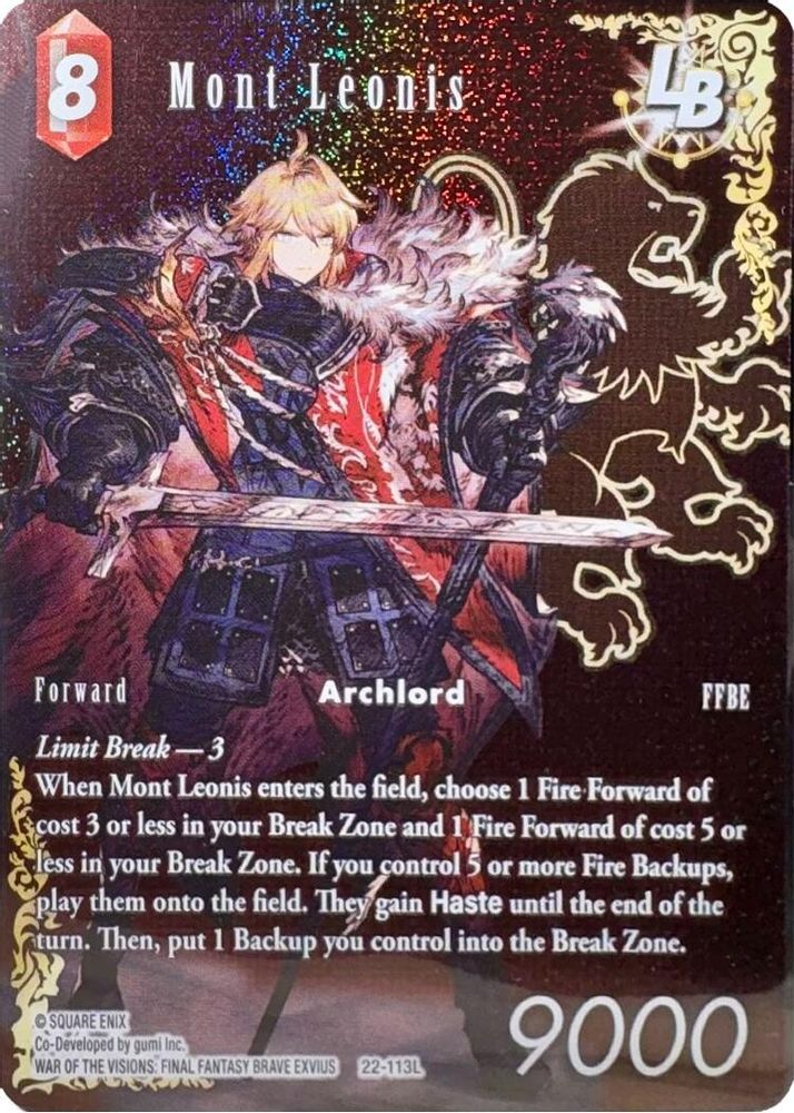 Mont Leonis LB (Full Art), Foil, front