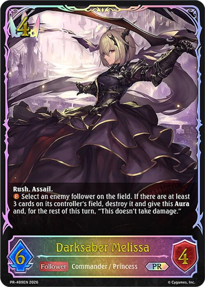 Darksaber Melissa, Standard, front
