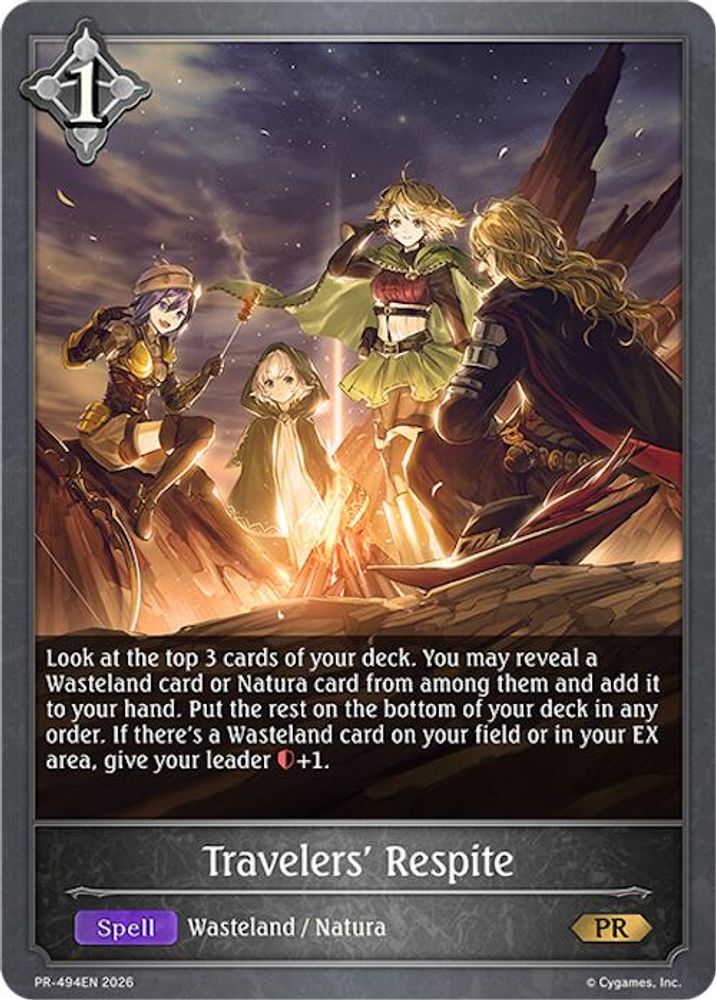 Travelers' Respite, Standard, front