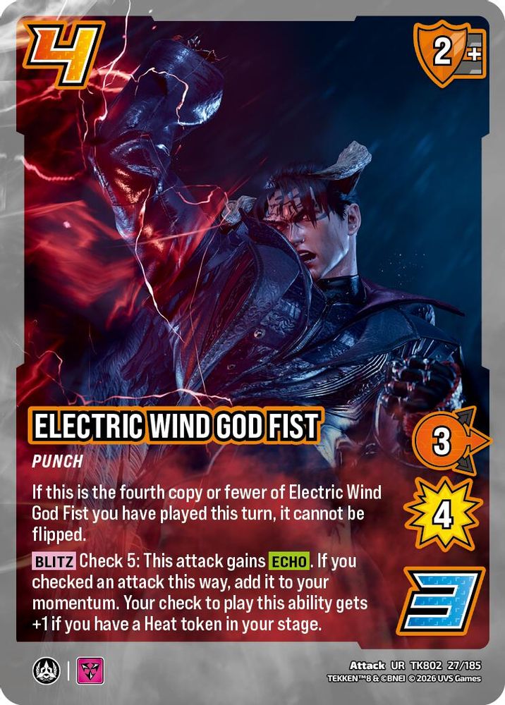Electric Wind God Fist, Foil, front