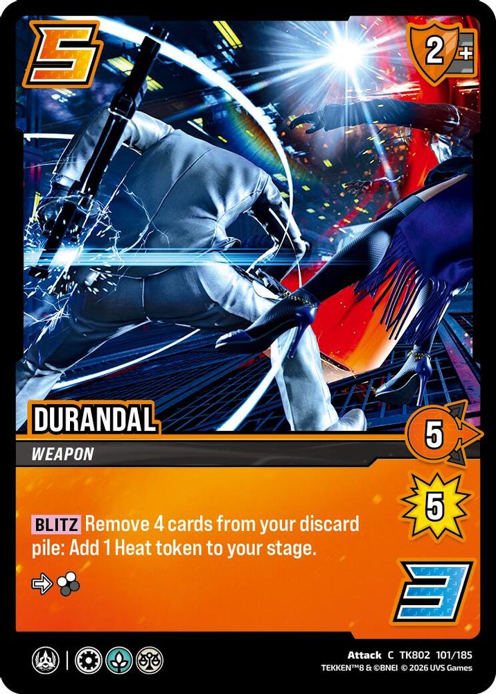Durandal, Standard, front