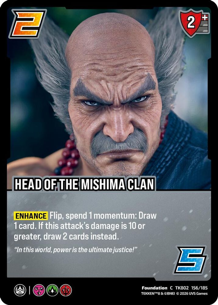 Head of the Mishima Clan, Standard, front