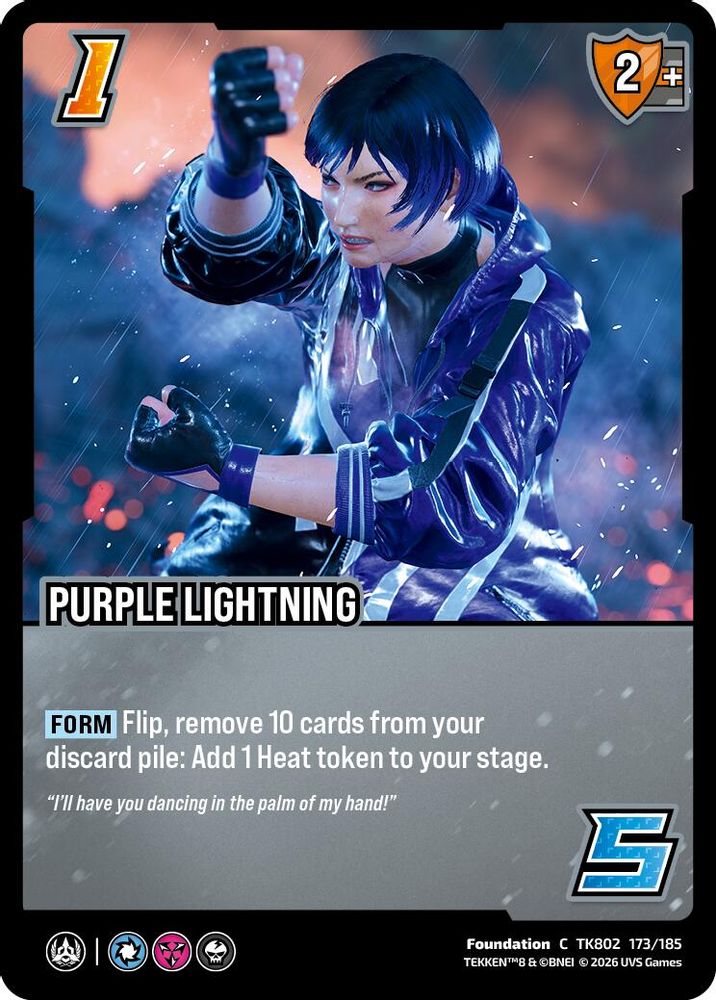 Purple Lightning, Standard, front