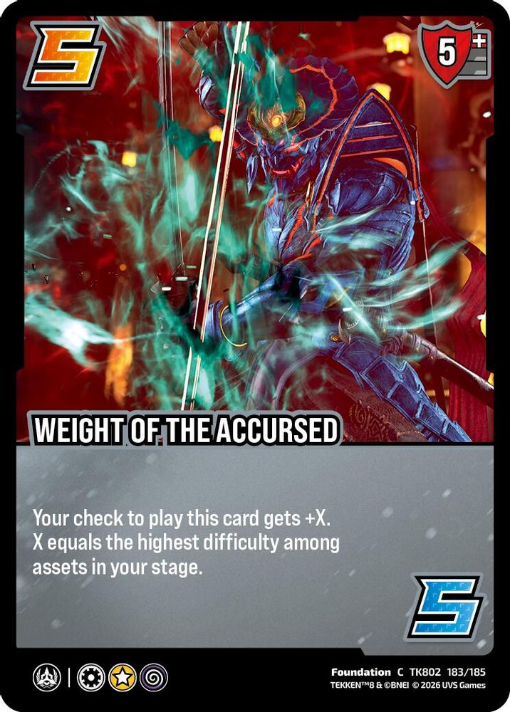 Weight of the Accursed, Standard, front