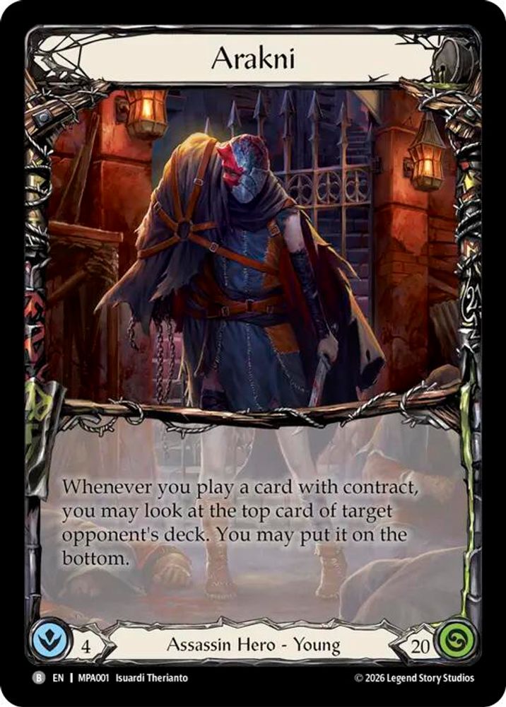 Arakni, Standard, front