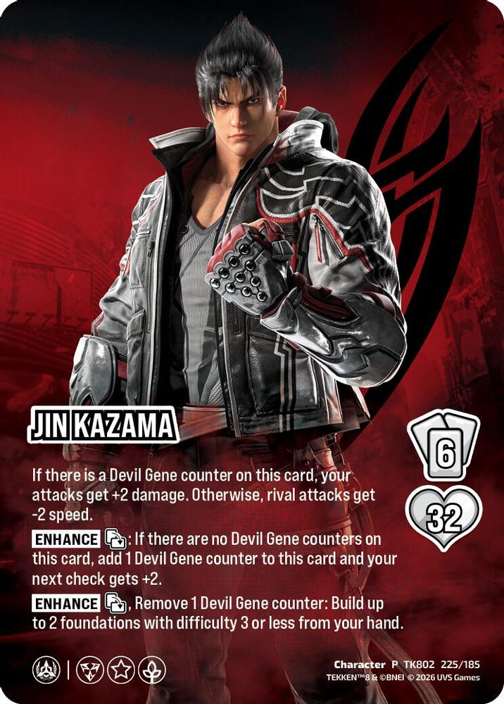 Jin Kazama, Foil, front
