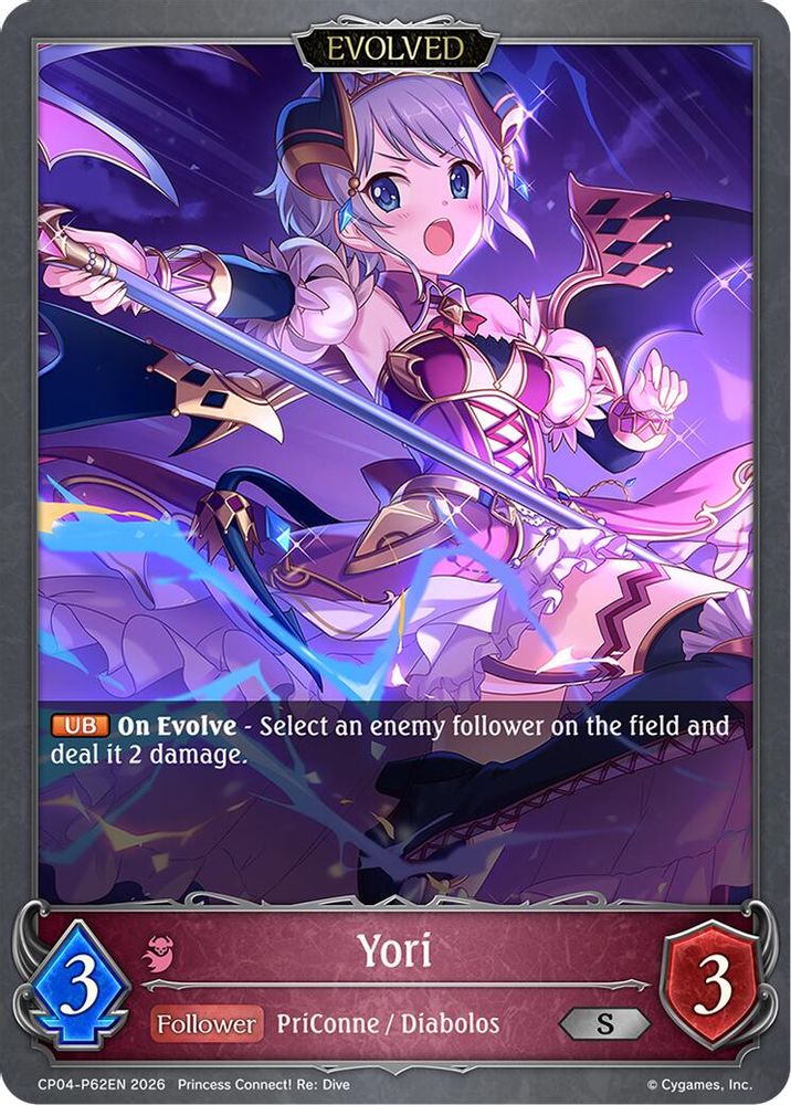 Yori (Evolved) - P62EN (Foil), Standard, front