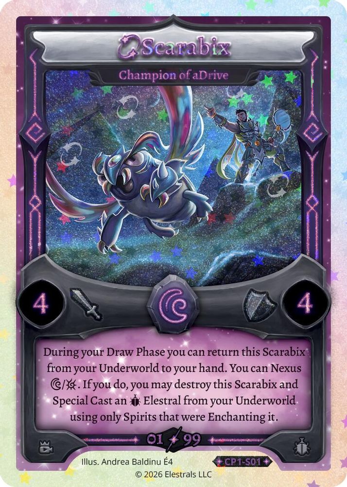 Scarabix - Champion of aDrive (Serialized), Standard, front