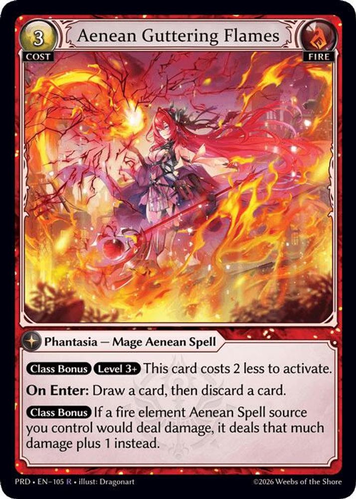 Aenean Guttering Flames, Standard, front