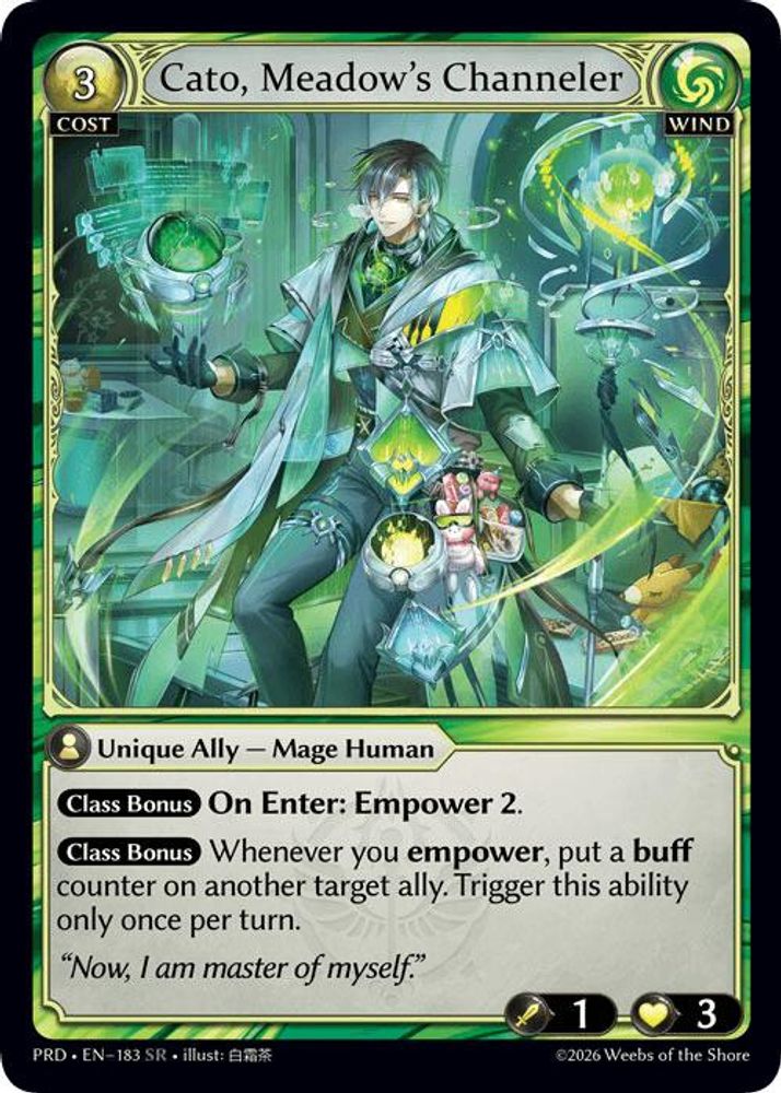 Cato, Meadow's Channeler, Standard, front