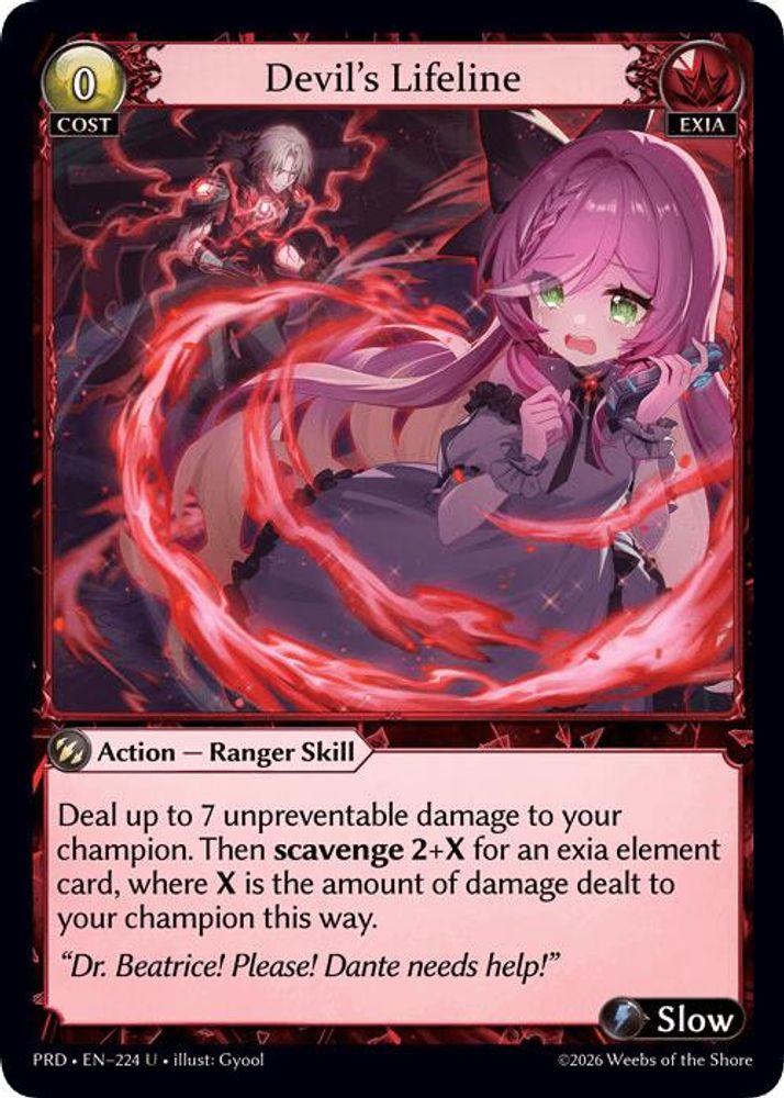 Devil's Lifeline, Standard, front
