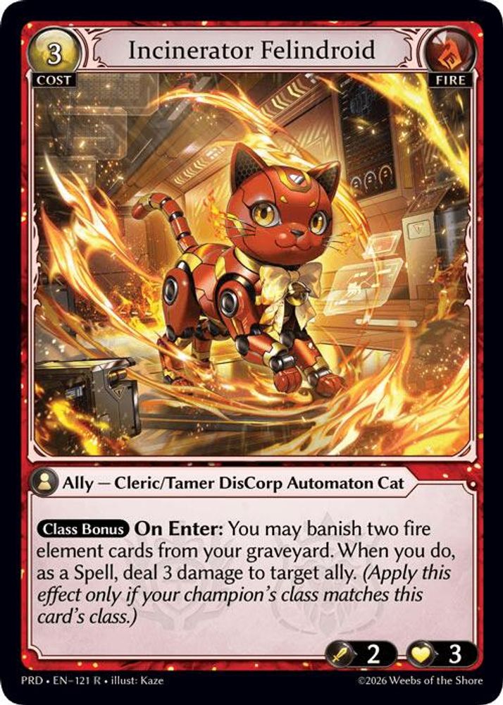 Incinerator Felindroid, Standard, front