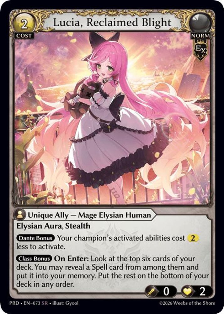 Lucia, Reclaimed Blight, Standard, front