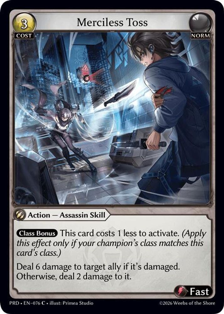 Merciless Toss, Standard, front
