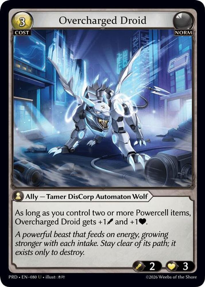 Overcharged Droid, Standard, front