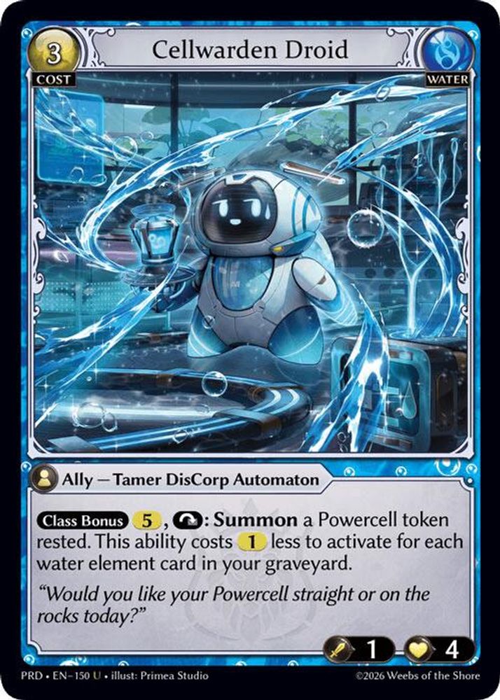 Cellwarden Droid (Interference Curio Foil), Standard, front