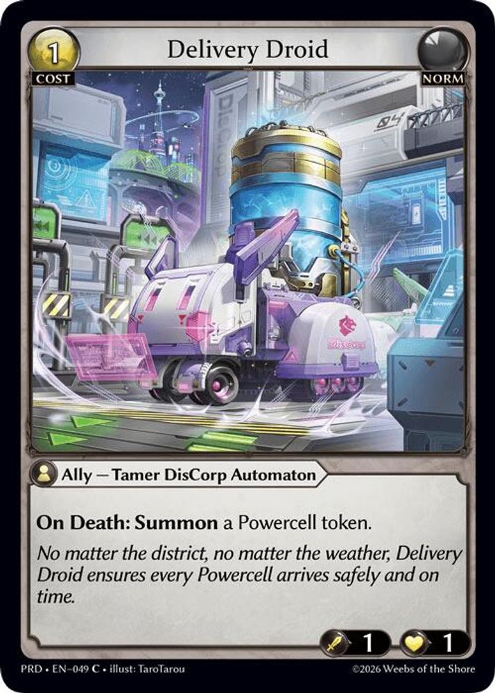 Delivery Droid (Interference Curio Foil), Foil, front