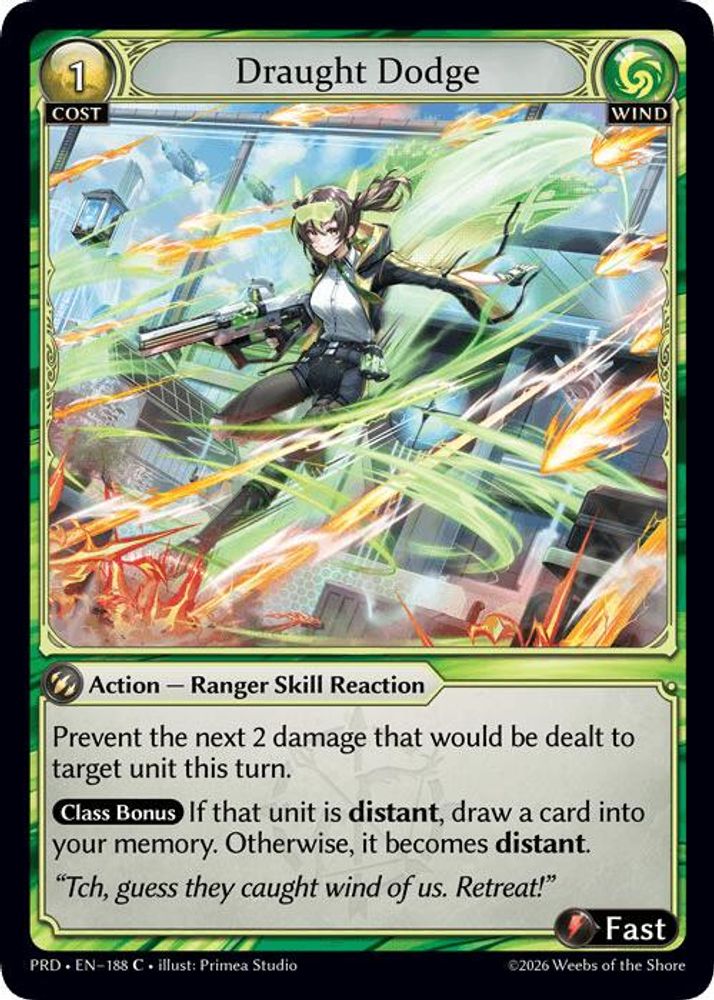 Draught Dodge (Interference Curio Foil), Standard, front