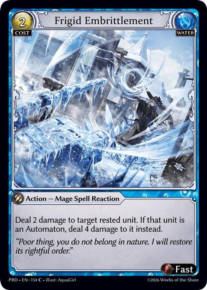Frigid Embrittlement (Interference Curio Foil), Standard, front