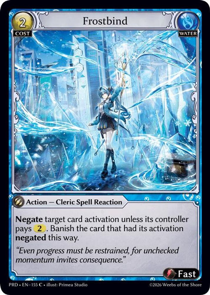 Frostbind (Interference Curio Foil), Foil, front