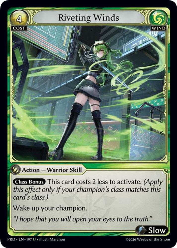 Riveting Winds (Interference Curio Foil), Standard, front
