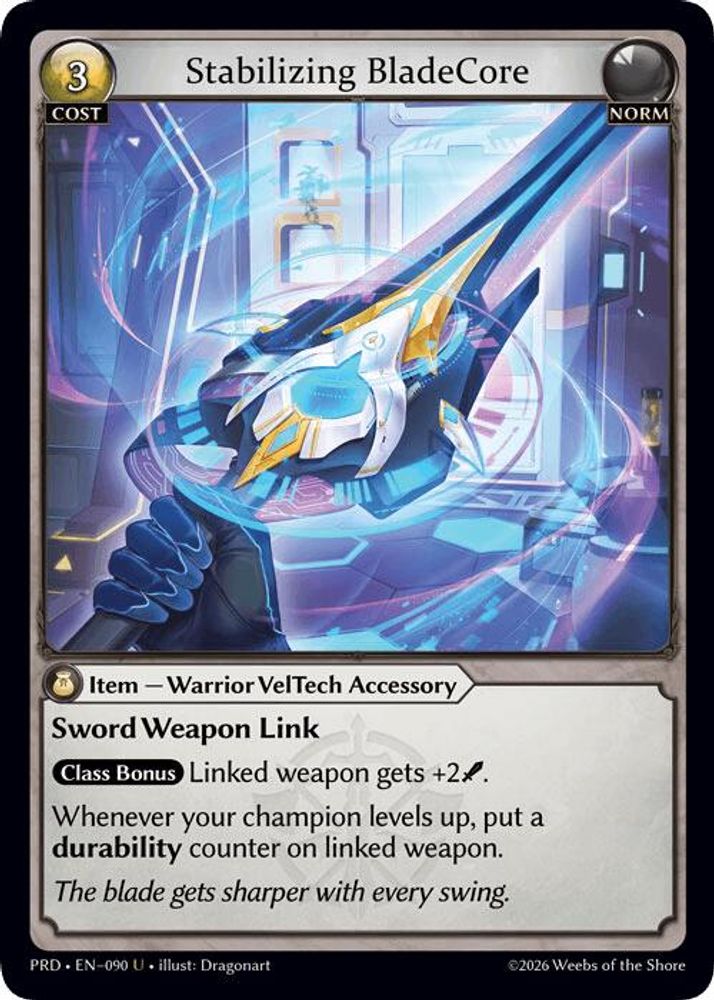 Stabilizing BladeCore (Interference Curio Foil), Standard, front