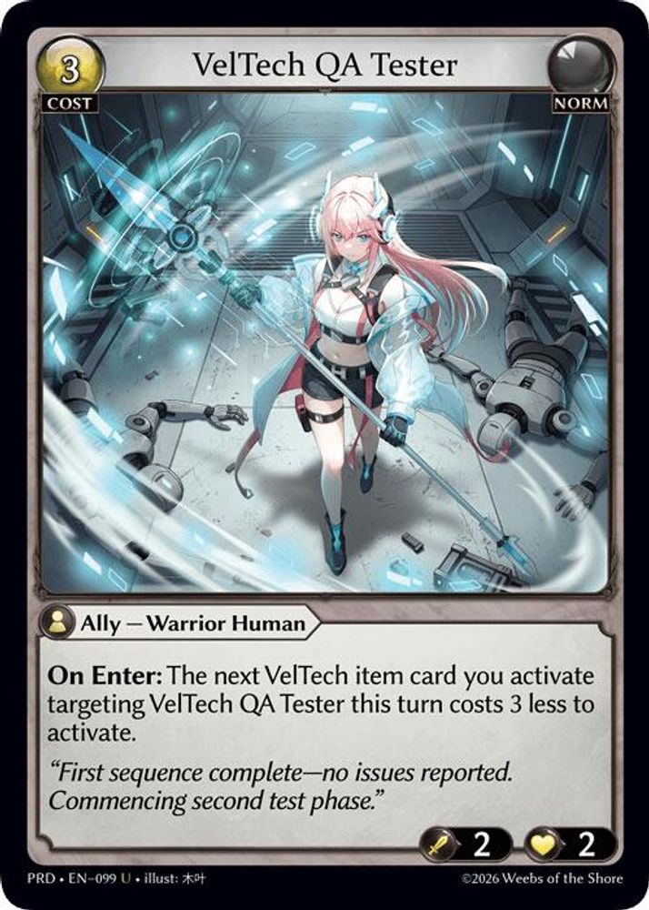VelTech QA Tester (Interference Curio Foil), Foil, front