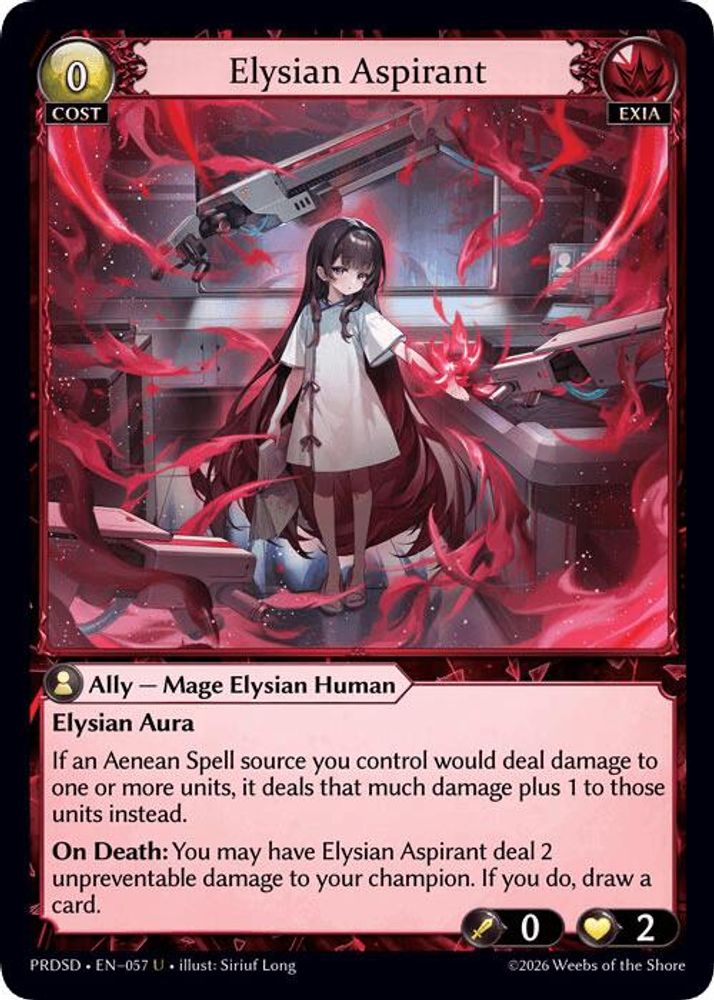 Elysian Aspirant, Standard, front