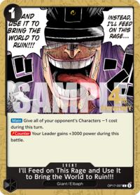 I'll Feed on This Rage and Use It to Bring the World to Ruin!!! card art
