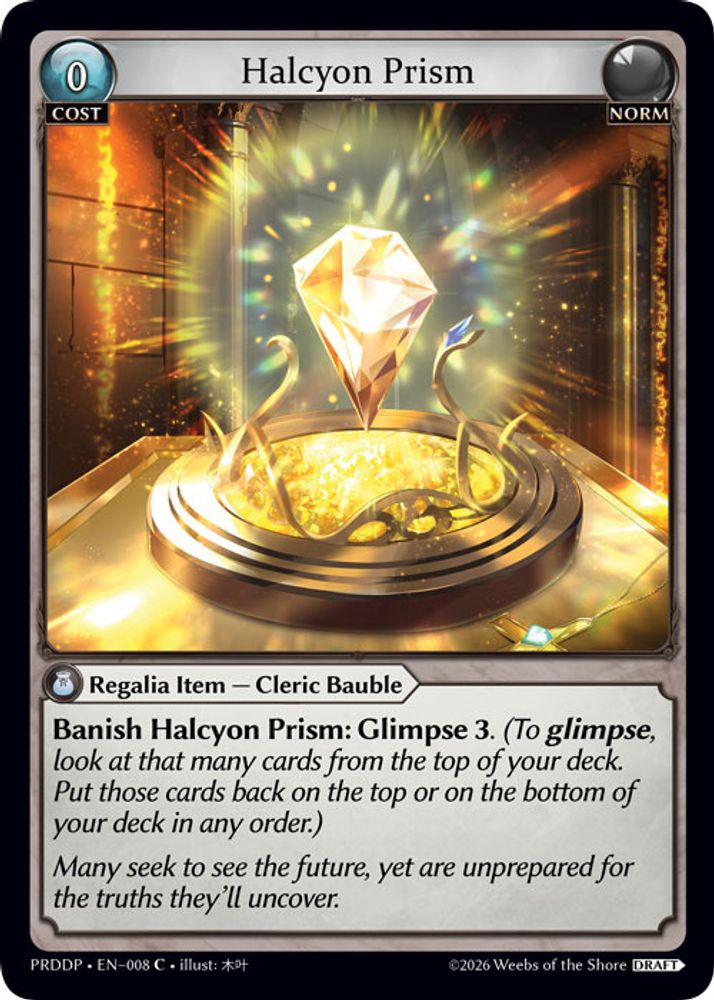 Halcyon Prism, Standard, front