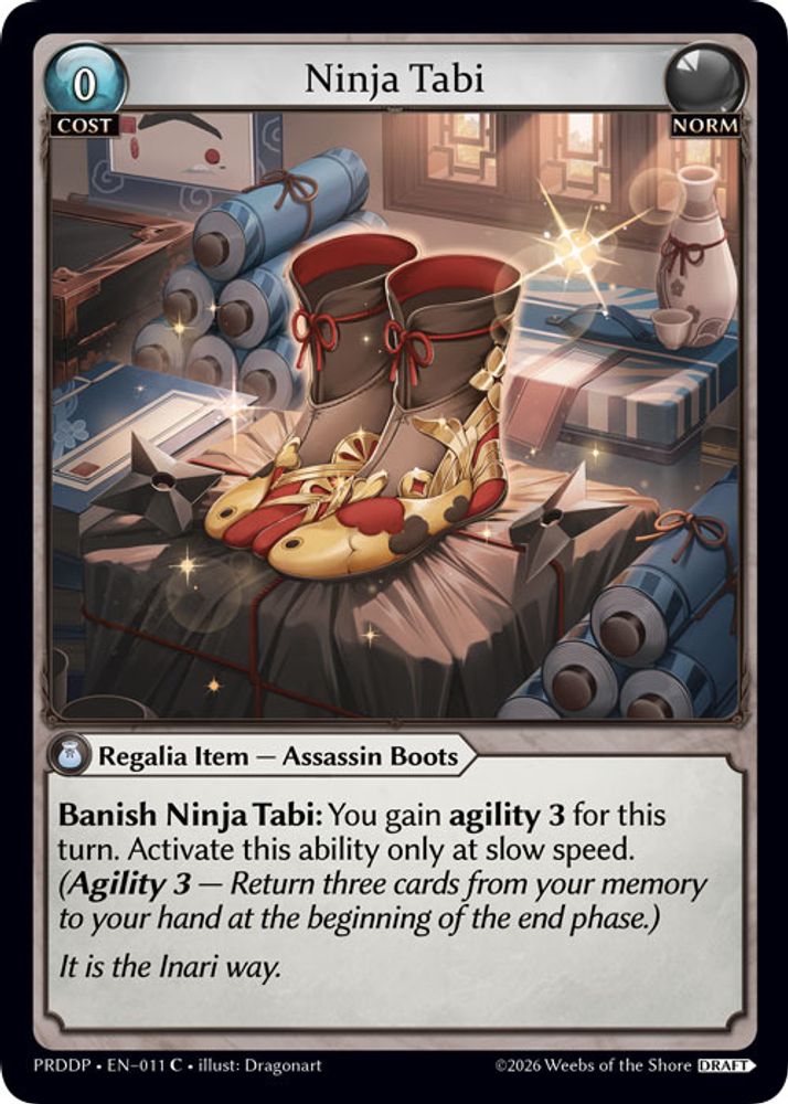 Ninja Tabi, Standard, front