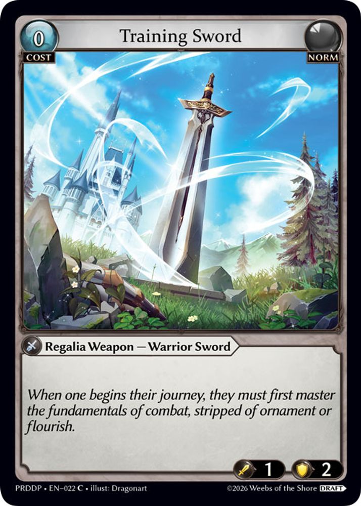 Training Sword, Standard, front