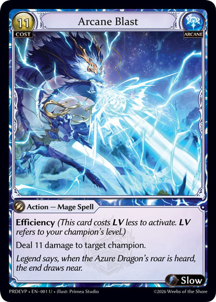 Arcane Blast, Standard, front