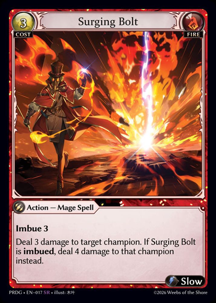 Surging Bolt, Standard, front