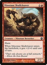 Minotaur Skullcleaver, Theros