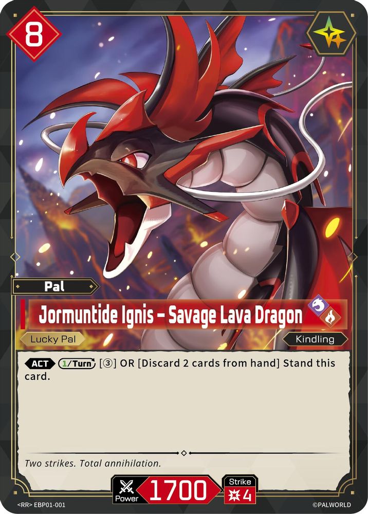 Jormuntide Ignis - Savage Lava Dragon, Foil, front