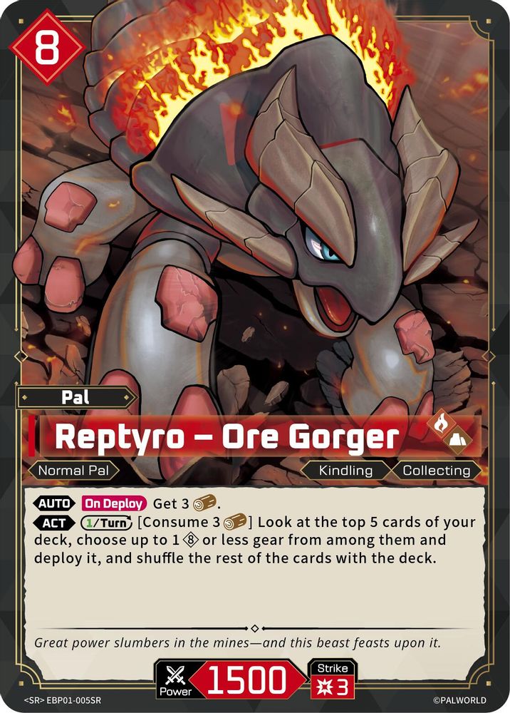 Reptyro - Ore Gorger (SR), Foil, front