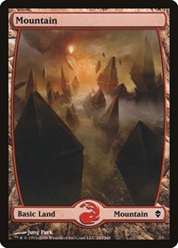 Mountain (243) - Full Art, Zendikar