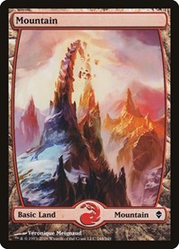 Mountain (244) - Full Art, Zendikar