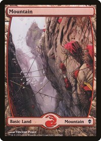 Mountain (245) - Full Art, Zendikar