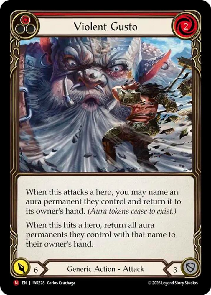 Violent Gusto, Standard, front