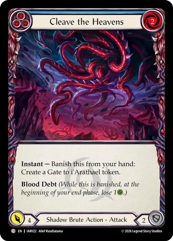 Cleave the Heavens (Blue), Standard, front
