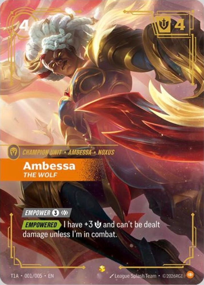 Ambessa, The Wolf (T1 Worlds Champion Player Bundle)