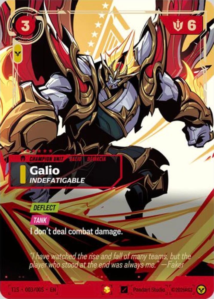Galio, Indefatigable (T1 Worlds Champion Signature Edition Bundle)