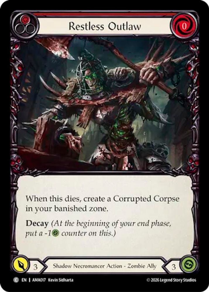 Restless Outlaw, Standard, front