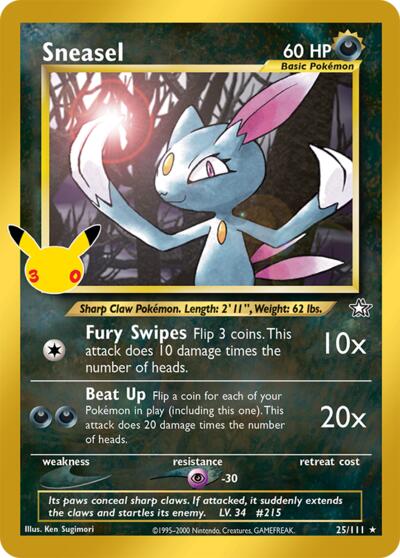 Sneasel, Card 25/111